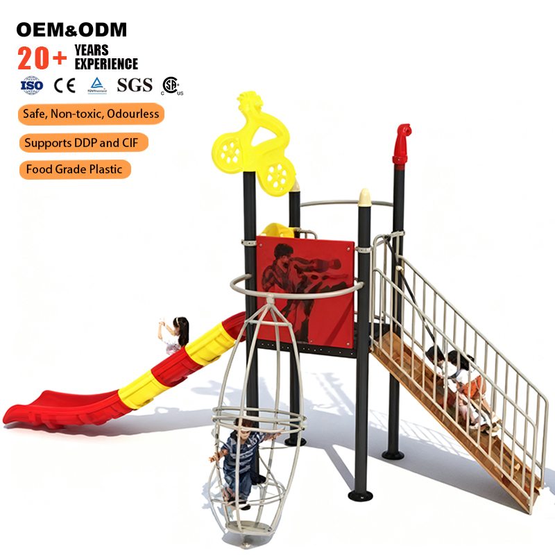 Outdoor Adventure Activities For Kids - 2026 친환경 플라스틱-금속 구조 야외 놀이터