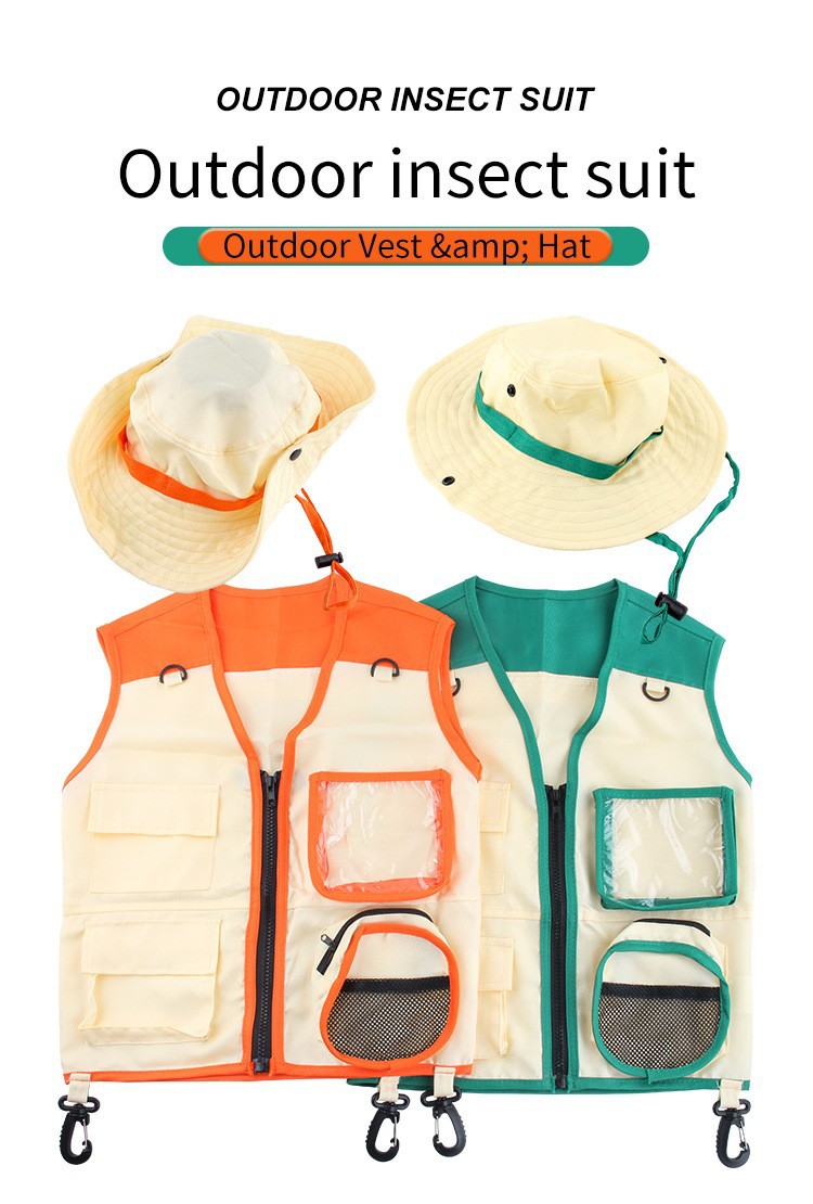 2Pcs 어린이 야외 모험 탐험가 의상 캠핑 조끼 모자 - Outdoor Adventure Activities For Kids 리뷰 및 가격