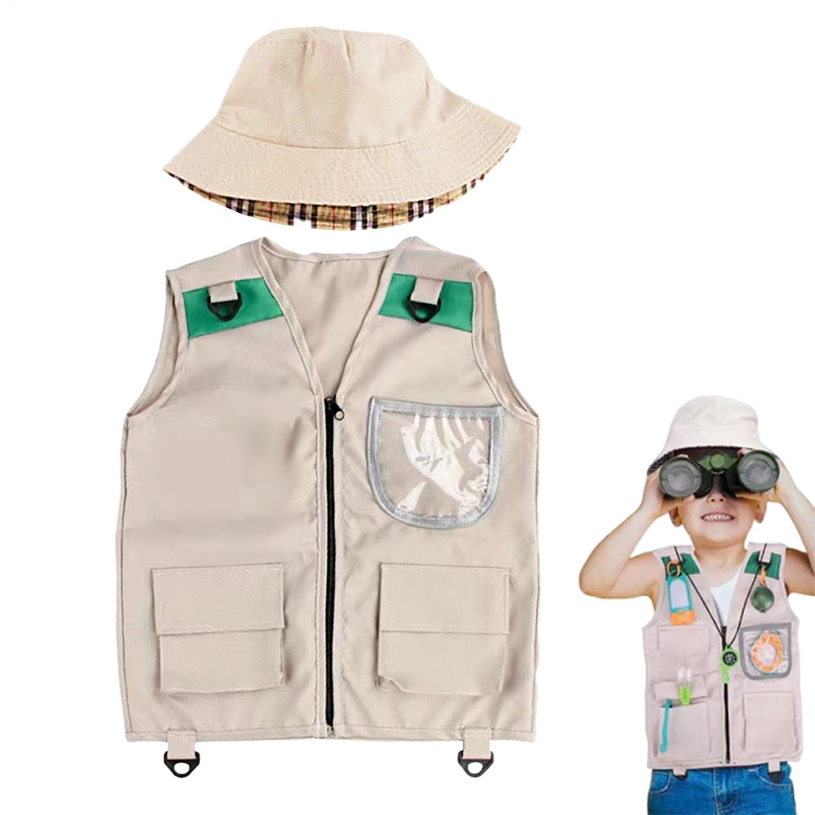 사파리 키즈 야외 탐험 키트, 카고 조끼 및 모자 세트 - Outdoor Adventure Activities For Kids 리뷰 및 가격