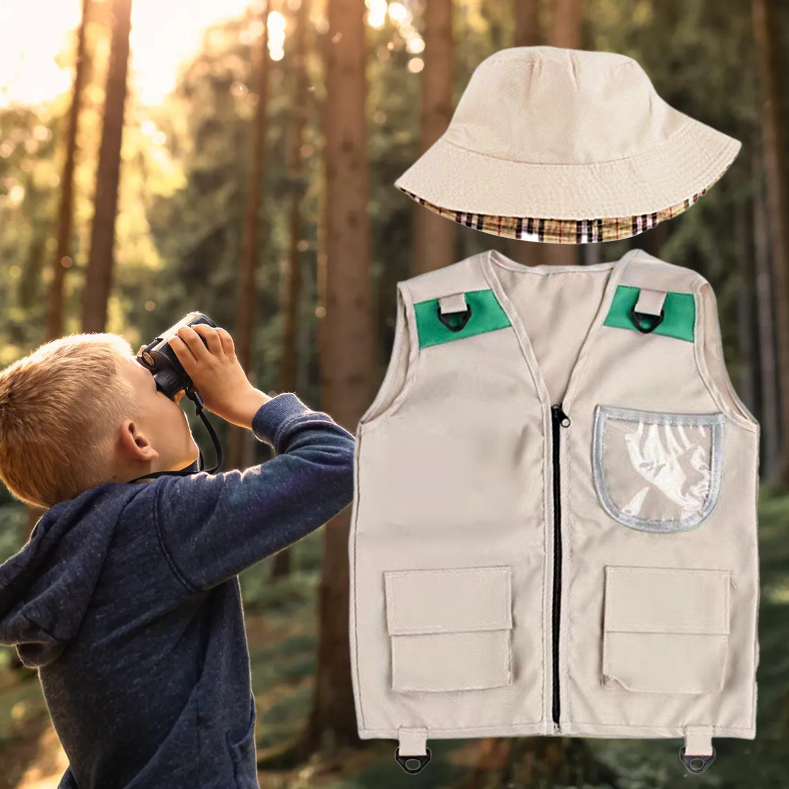 사파리 키즈 야외 탐험 키트, 카고 조끼 및 모자 세트 - Outdoor Adventure Activities For Kids 리뷰 및 가격