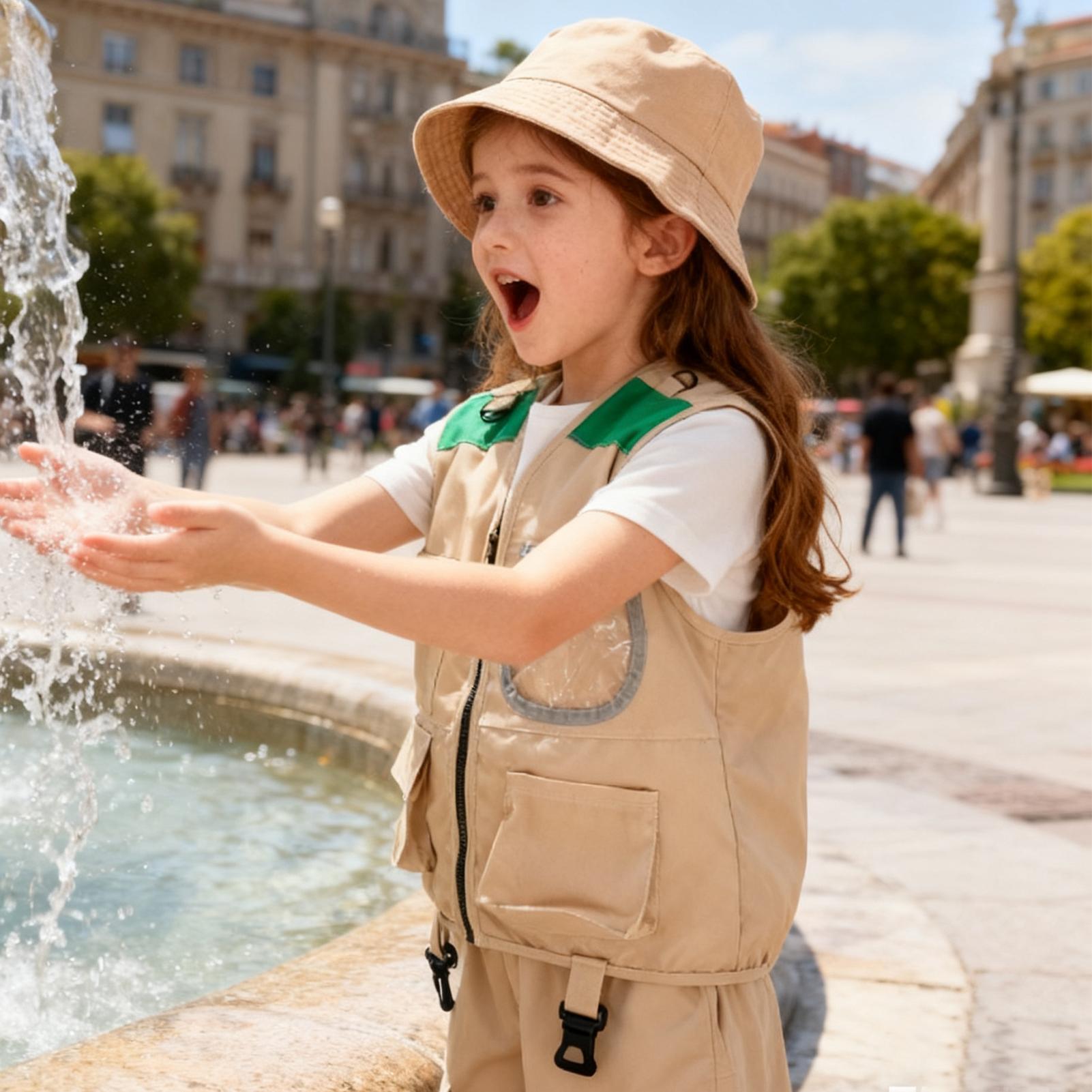 어린이 모험 조끼 및 모자 의상 세트 어린이 탐험가 낚 - Outdoor Adventure Activities For Kids 리뷰 및 가격