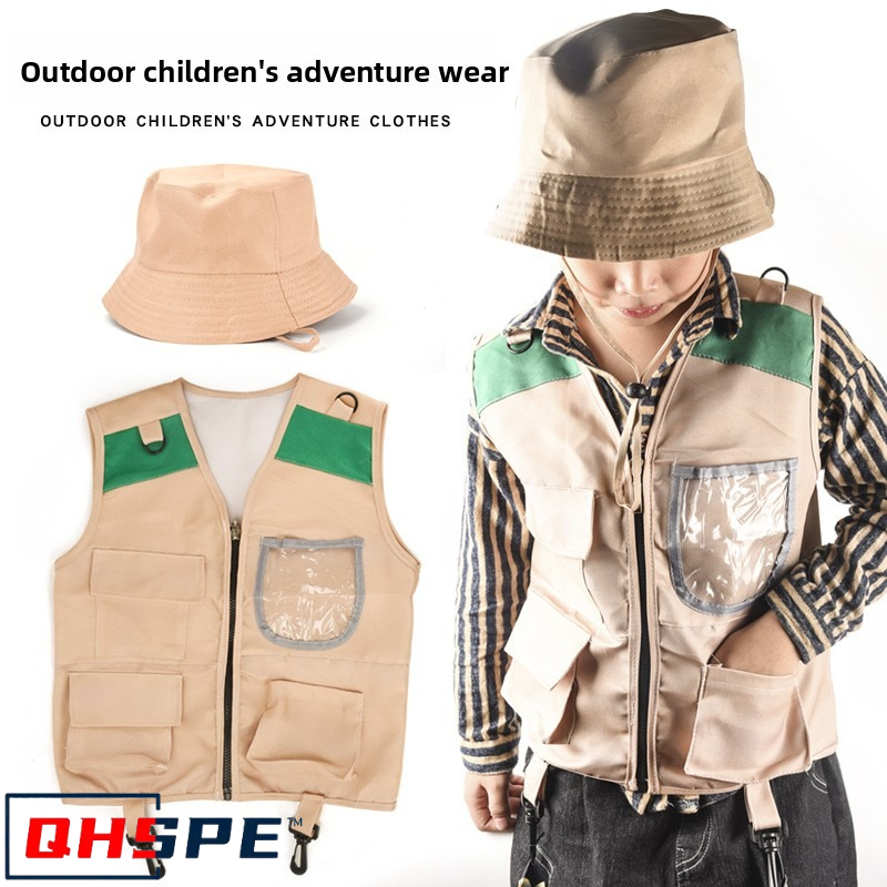 어린이 탐험가 조끼 및 모자 의상 사파리 카고 조끼 소 - Outdoor Adventure Activities For Kids 리뷰 및 가격
